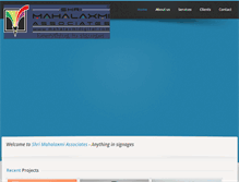 Tablet Screenshot of mahalaxmidigital.com